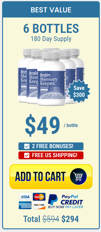 brain memory keeper 6 bottles price